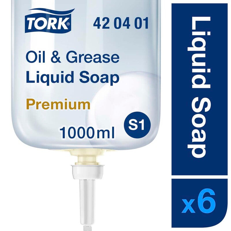Håndrens, Tork, S1, Industri Premium Refill, 1 l, pakke a 6 stk
