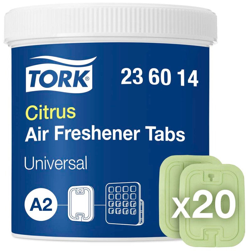 Luftfrisker, Tork, A2, Disc Citrus, pakke med 80 stk