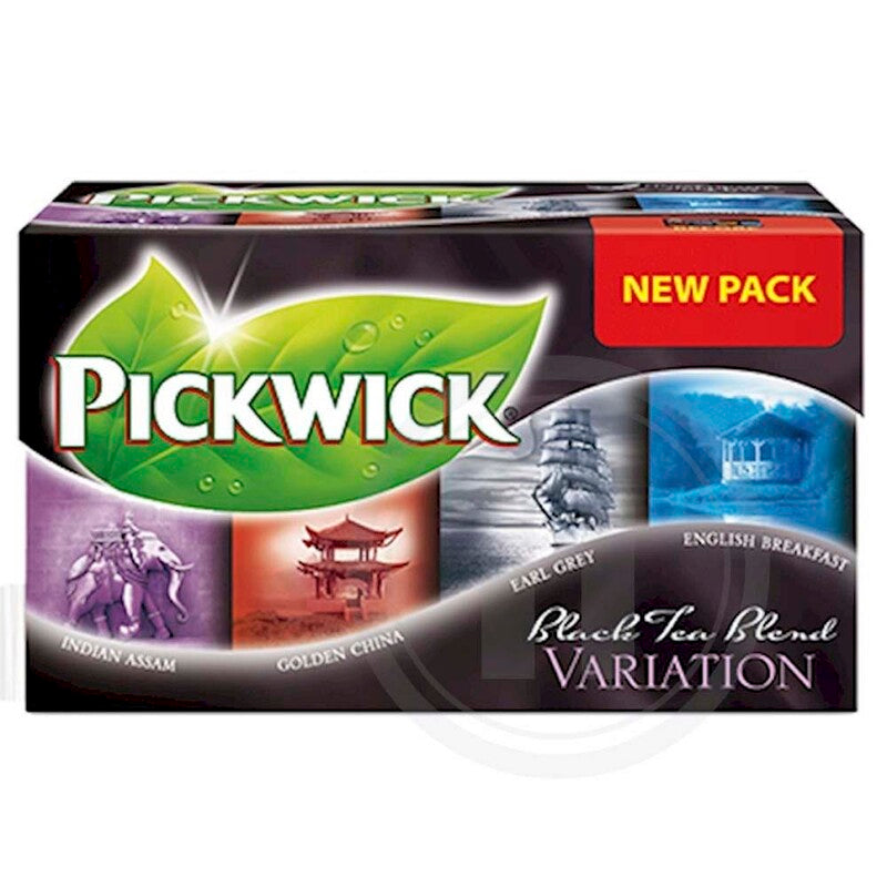 Te, Pickwick, Black, pakke a 20 stk