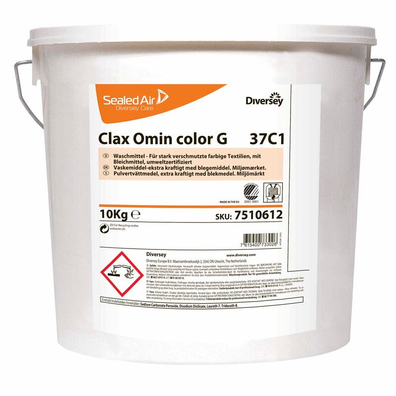 Vaskepulver, Diversey, 10kg CLAX OMIN G