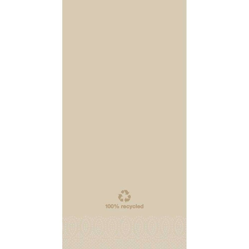 Middagsservietter, Tork, Advanced, 1/8-Fold, 2 lag, natur, 390mmx390mm, pakke a 150 stk, FSC Recycled Credit