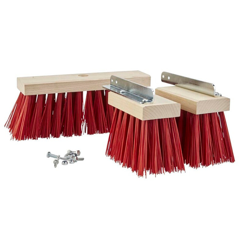 Børster og koste, Vikan, Replace brushes boot cleaner, rød/træ, x320mm