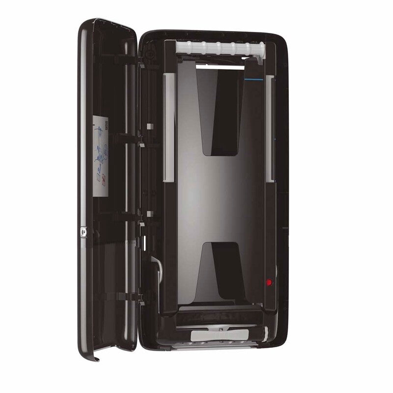 Papirhåndklæde dispenser, Tork, H5, Peakserve, sort