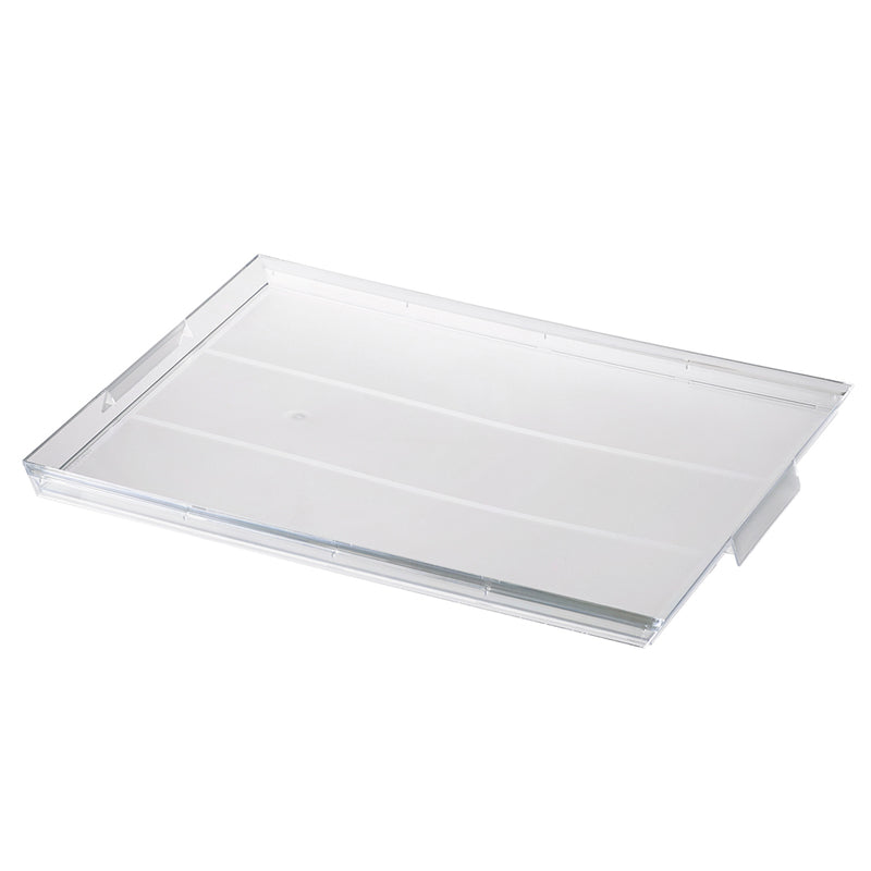 Plastbakke, Crystal, 274x192x20mm, PS, transparent, karton a 50 stk