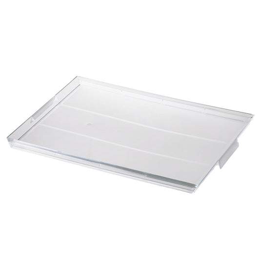 Plastbakke, Crystal, 274x192x20mm, PS, transparent, karton a 50 stk
