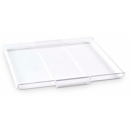 Plastbakke, Crystal, 274x192x20mm, PS, transparent, karton a 50 stk