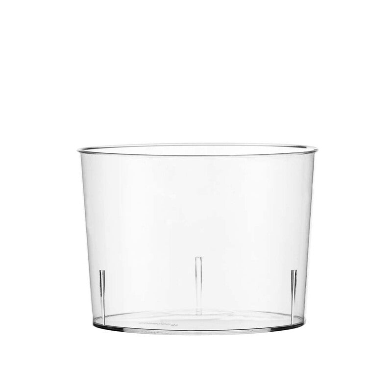 Skål, Bodeglass, Rund, Ø 78, højde 56, PS, transparent, karton a 300 stk, Fødevaregodkendt