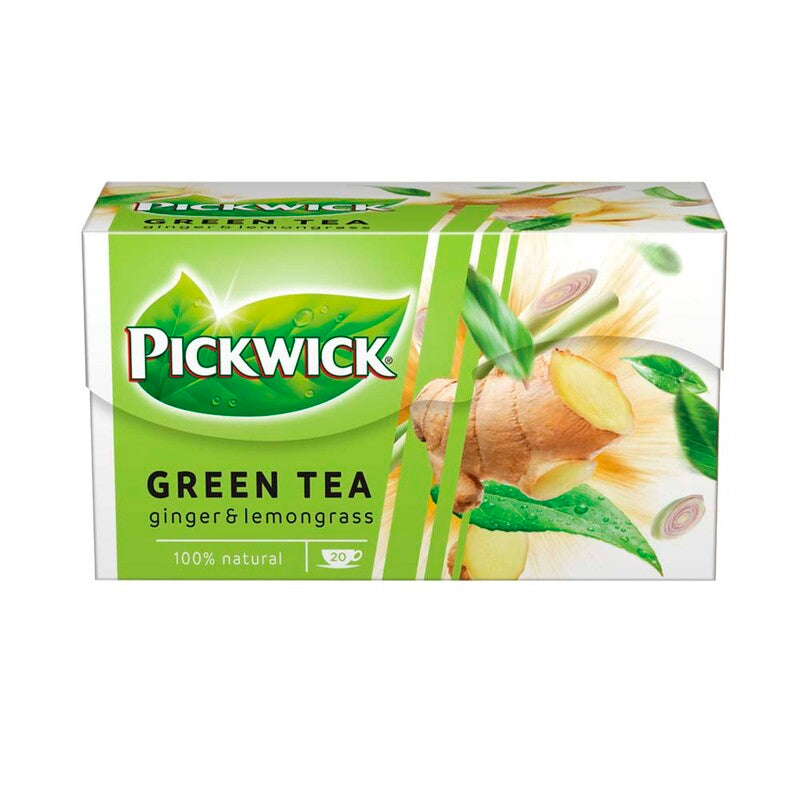 Te, Pickwick, Ingefær,Lemon, Citrongræs, pakke a 20 stk