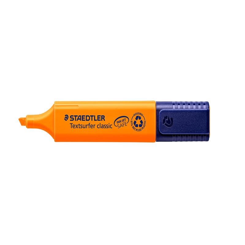 Tekstmarker, Staedtler Textsurfer, 364-4, 1-5MM, Skrå spids, orange, 10 Units