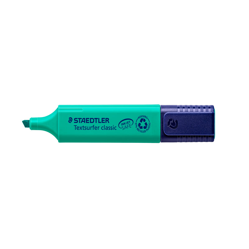 Tekstmarker, Staedtler Textsurfer, 364-35, 1-5MM, Skrå spids, turkis, 10 Units