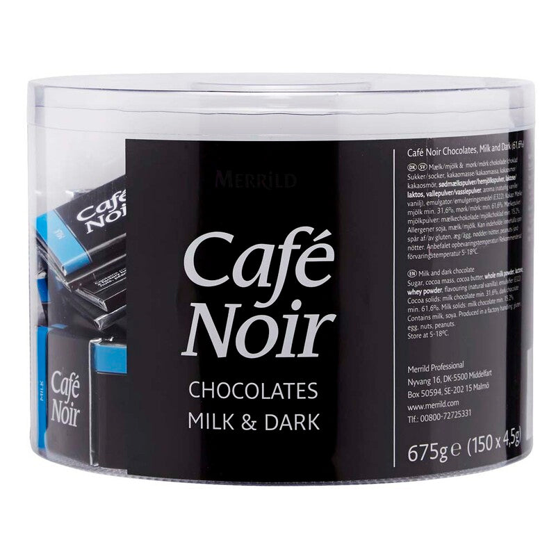 Chokolade, Cafe Noir, Mørk Flowpack, pakke a 300 stk