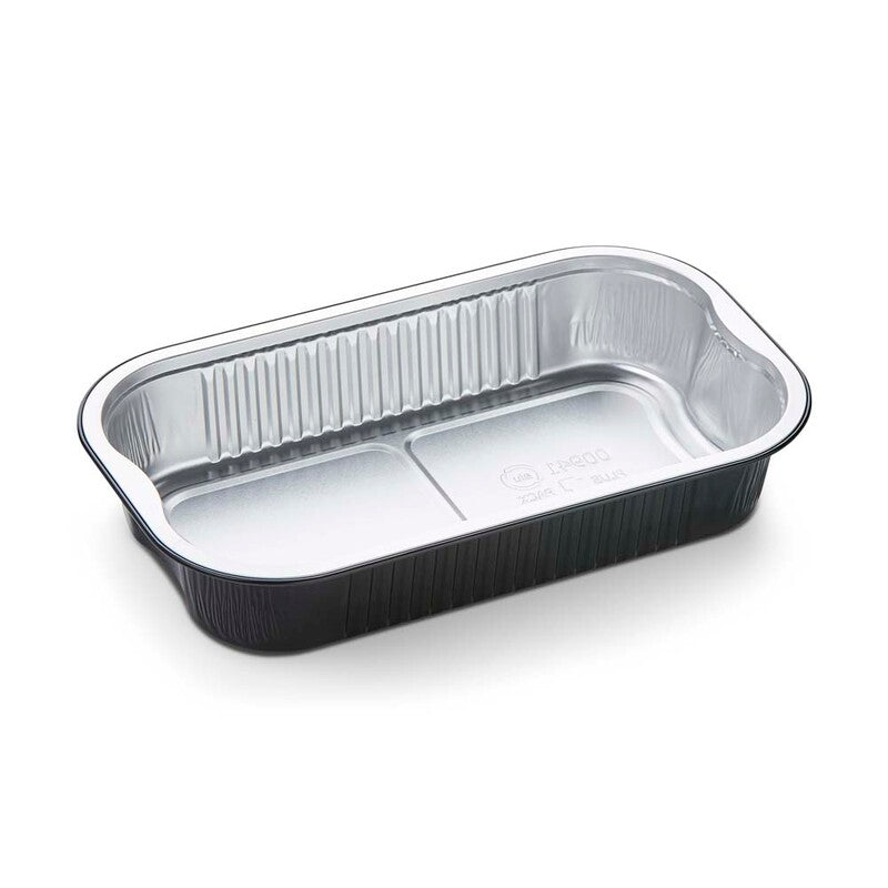 Foliebakke, Plus Pack Ready2Cook, 1-Compartments, Rektangulær, 964 ml, 234x138x43mm, aluminium, sort/aluminium, pakke a 160 stk