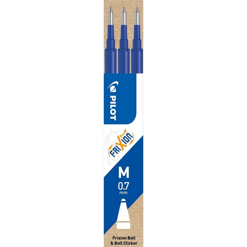 Refill, Pilot Frixion, CLICKER, 0,7MM, blå