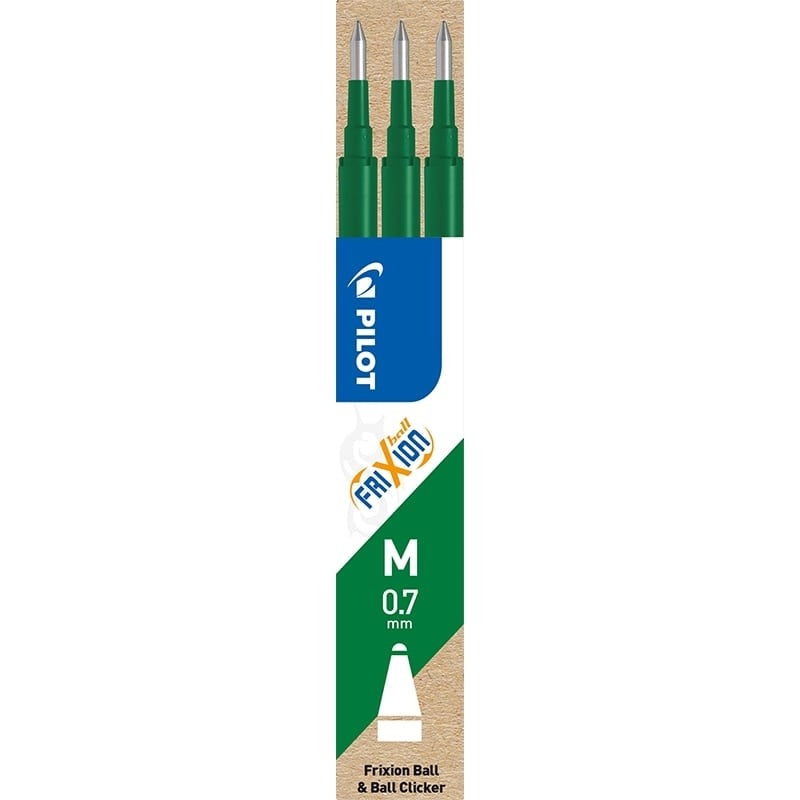 Refill, Pilot Frixion, CLICKER, 0,7MM, grøn