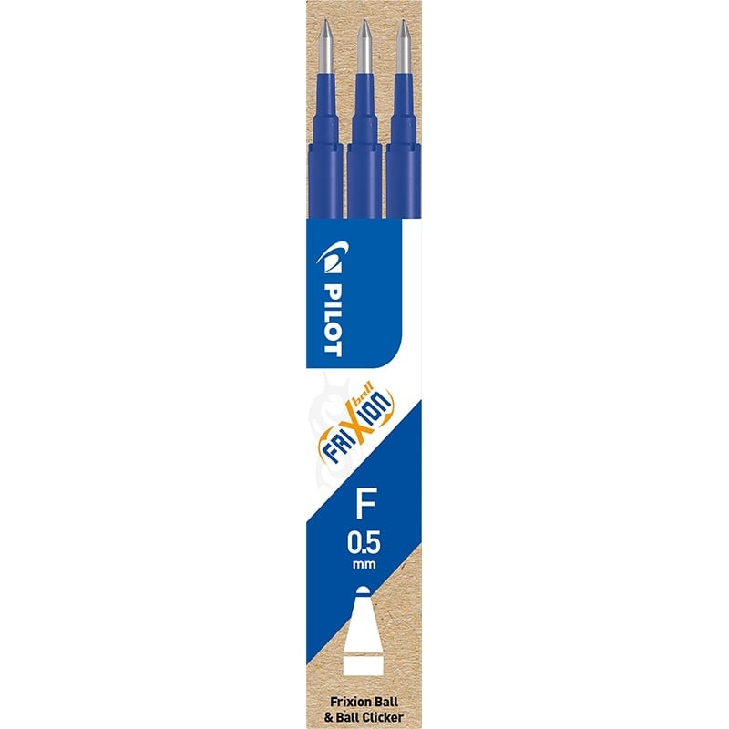 Refill, Pilot Frixion, CLICKER, 0,5MM, blå