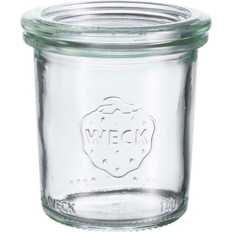 Sylteglas, Rund, Ø 60, højde 69, Glass, transparent, pakke a 12 stk, Weck, Fødevaregodkendt