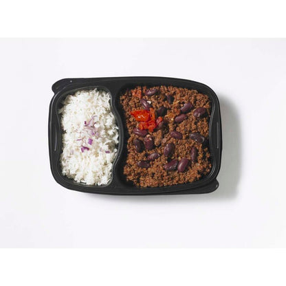 Plastbakke, Plus Pack Bistro, 2-rums, Rektangulær, 910 ml, 254x174x42mm, PP, sort, karton a 300 stk