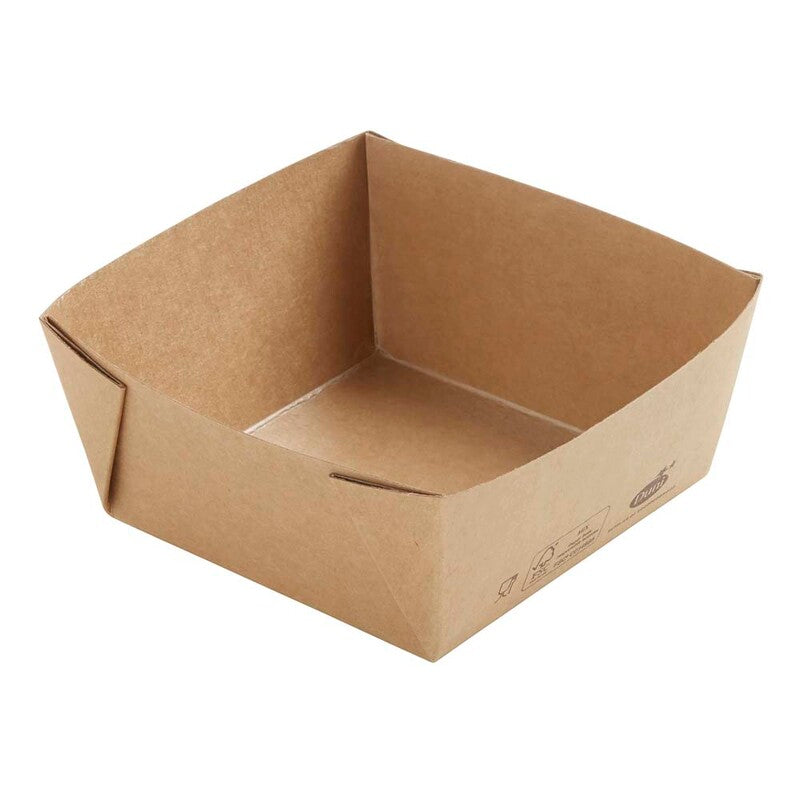 Salatbowle, Duni, 510 ml, 113x113x50mm, Pap, brun, karton a 300 stk