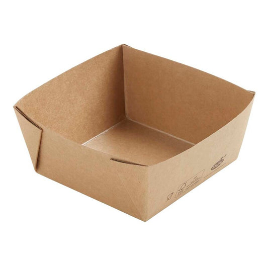 Salatbowle, Duni, 510 ml, 113x113x50mm, Pap, brun, karton a 300 stk