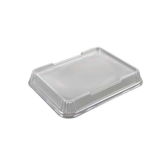 Låg t/plastbakke, Færch, K 5227-2, Rektangulær, 232x183x32mm, PET, transparent, t/2227 serien, karton a 324 stk