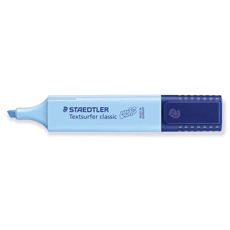 Tekstmarker, Staedtler Textsurfer, 364 C-305, 1-5MM, Skrå spids, lyseblå, 10 Units