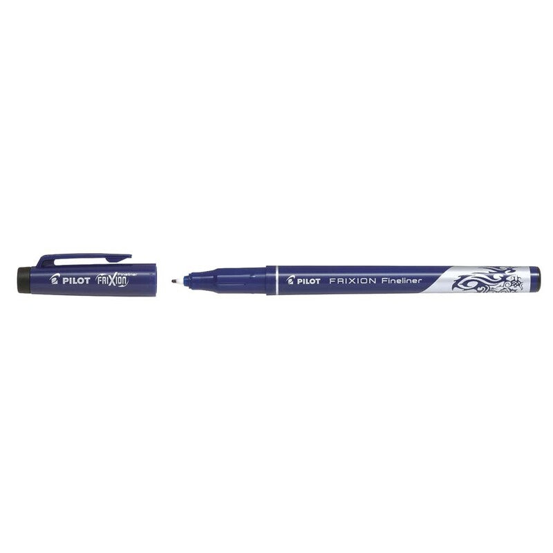 Fineliner, Pilot Frixion, 1,3MM, sort, 12 Units