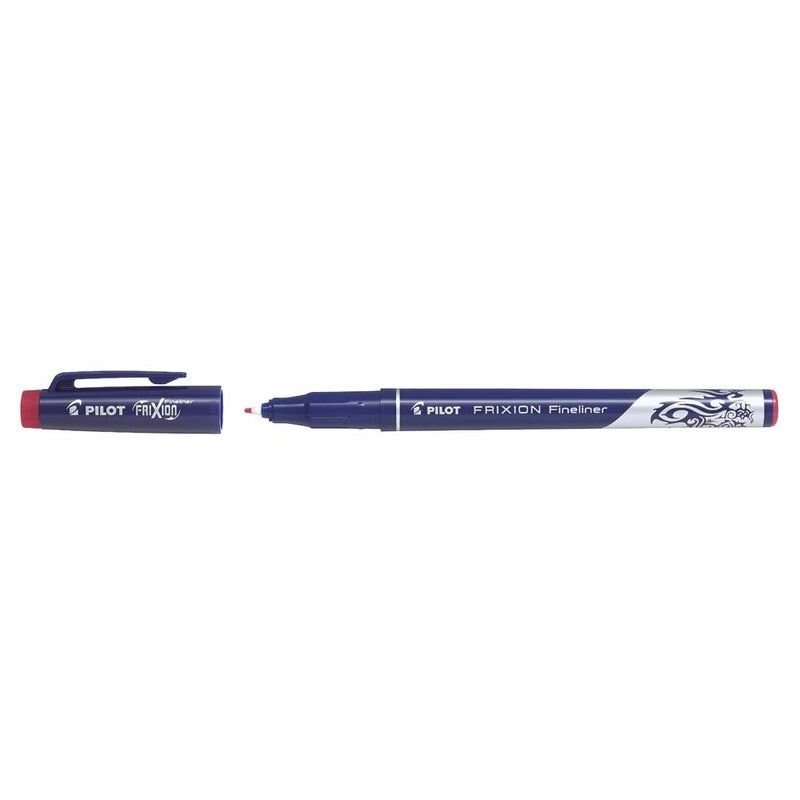Fineliner, Pilot Frixion, 1,3MM, rød, 12 Units