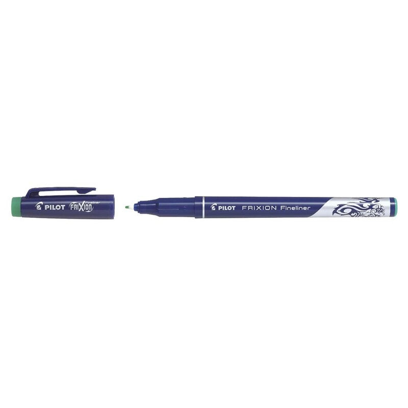 Fineliner, Pilot Frixion, 1,3MM, grøn, 12 Units