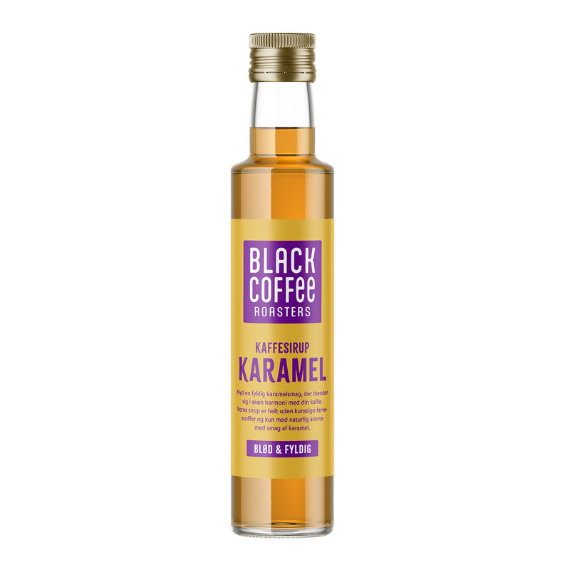 Kaffesirup, BKI, Bottle, Black Coffee karamel 250ml, flaske med 250 ml
