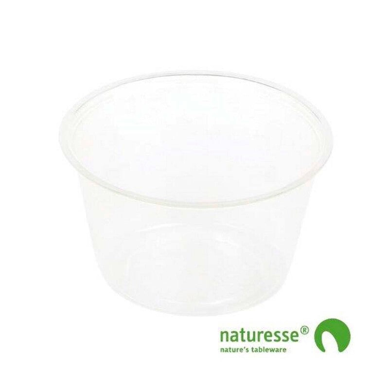 Dressingbæger, Rund, 120 ml, Ø 70, højde 47, PLA, transparent, pakke a 100 stk