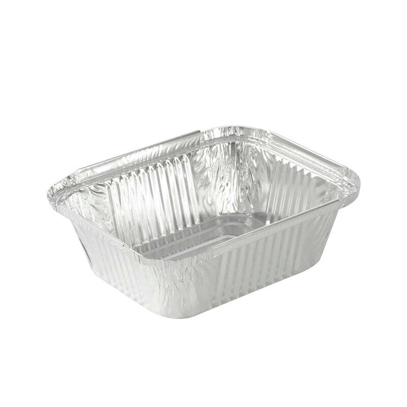 Foliebakke, Plus Pack, 1-Compartments, Rektangulær, 450 ml, 141x116x41mm, aluminium, aluminium, pakke a 100 stk