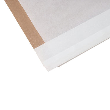 Flutes pose, 85 x 190 x 335 mm, flat bag, Papir, hvid, pakke a 500 stk, Fødevaregodkendt