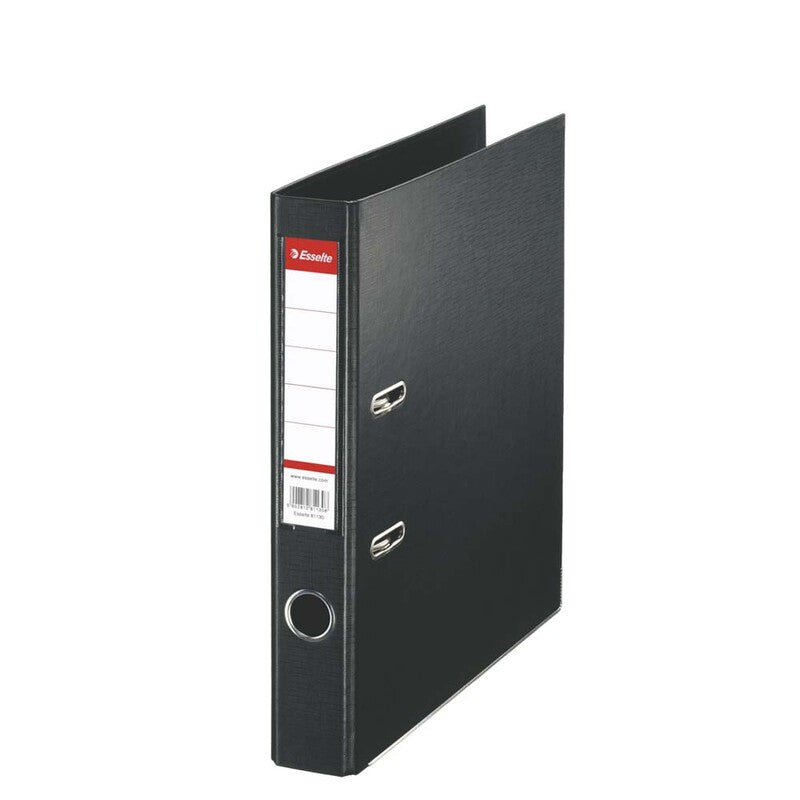 Brevordner, Esselte, sort, 210x297mm, antal ringe: 2, 10 Units