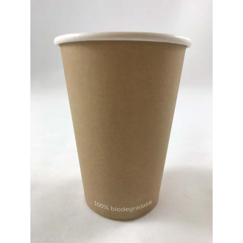 Kaffebæger, Papir + PE, brun, 7oz/200ml, karton a 2500 stk, Fødevaregodkendt