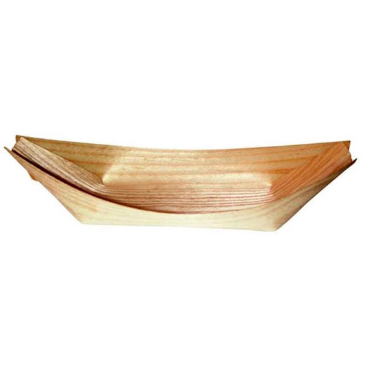 Træbåd, 170x95x20mm, træ, træ, pakke a 100 stk