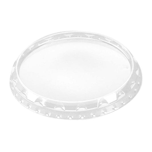 Låg t/foliebakke, Plus Pack, Rund, Ø 115, højde 13, RPET, transparent, pakke med 145 stk, Fødevaregodkendt