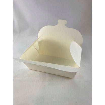 Take away box, Large 1000 ml, 165x100x65mm, Pap, hvid, For noodles, pakke a 50 stk