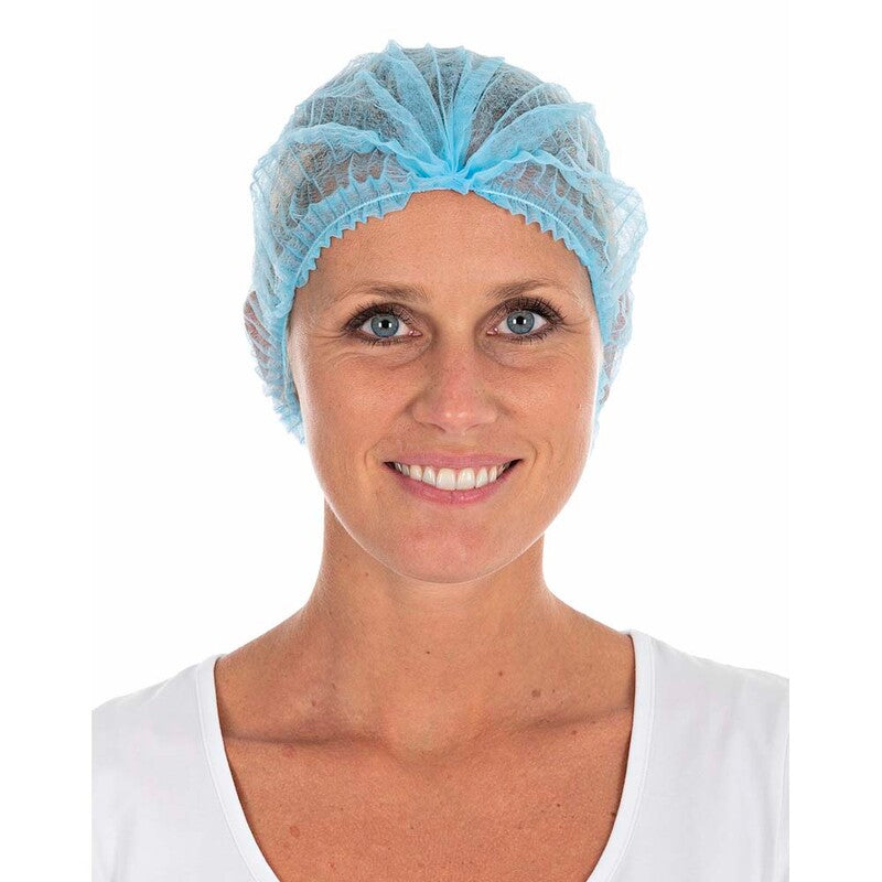 Engangshårnet, Mop Cap one-size, non-woven, blå, pakke á 1000 stk.