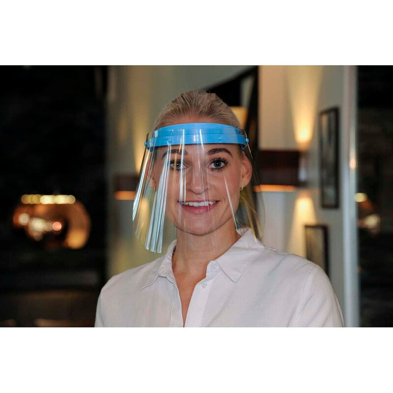 Ansigtsvisir, med vippefunktion, transparent, 1 stk.