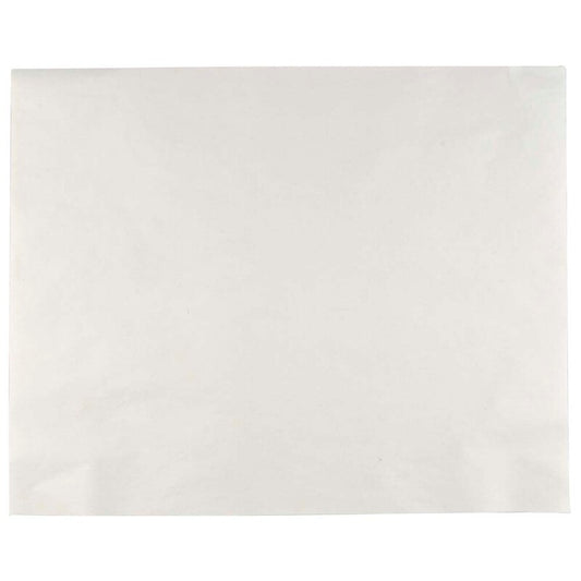 Stanset papir, flat bag, 60 g/m2, 800, x 500 mm, Papir + PE, hvid, almindelig, pakke a 10 kg, palle a 26 kartoner, Fødevaregodkendt