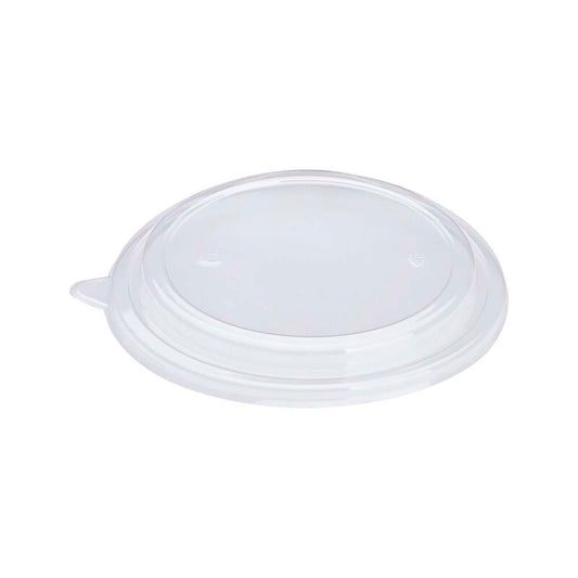 Låg t/salatbowl, Rund, Ø 185, højde 10, A-PET, transparent, 26 - 38 oz, pakke a 50 stk, Fødevaregodkendt