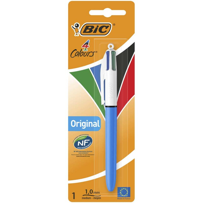 Kuglepen, Bic, 4C COLOR MEDIUM, 0,4MM, assorteret , units 20