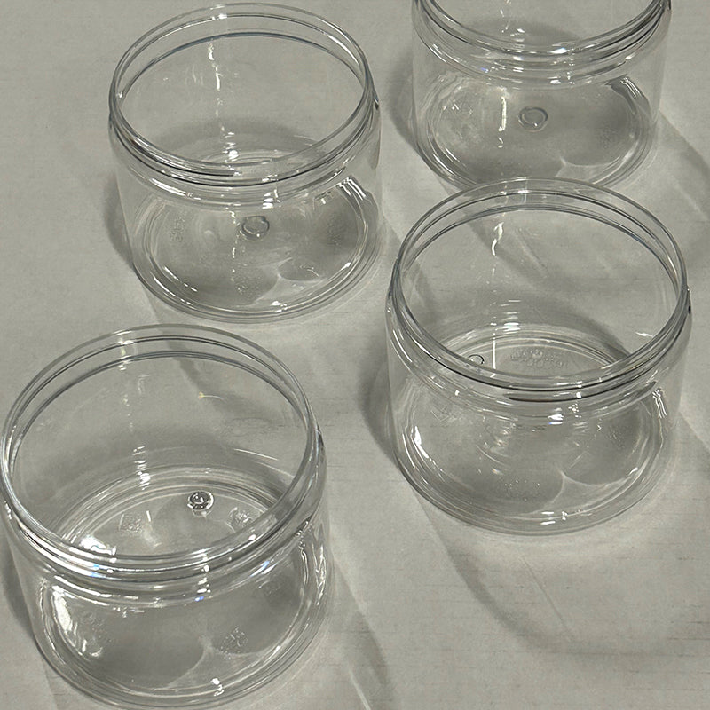 Skål, Rund, Ø 100, højde 96, polyethylen/polypropylen, transparent, pakke med 1176 stk, Fødevaregodkendt