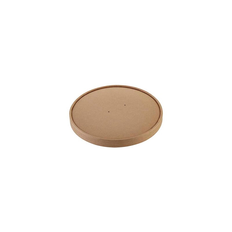 Låg t/dressingbæger, Rund, Ø 74, højde 10, Kraft, brun, 3 oz delicup, pakke a 50 stk, Fødevaregodkendt