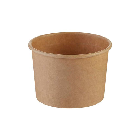 Dressingbæger, Rund, Ø 90, højde 48, Kraft, brun, 5oz/150ml, pakke a 50 stk, Fødevaregodkendt