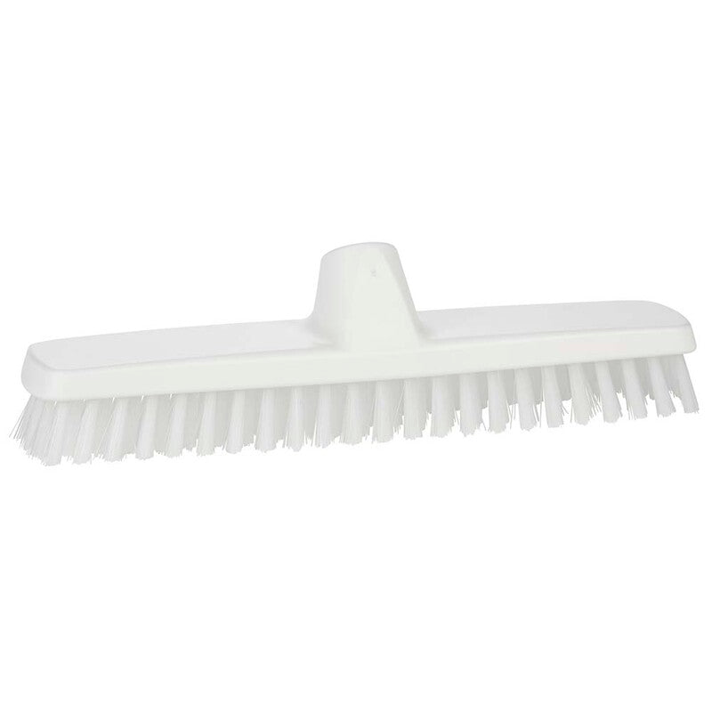 Gulvskrubbe, Vikan, Deck scrub, hard, hvidx295mm