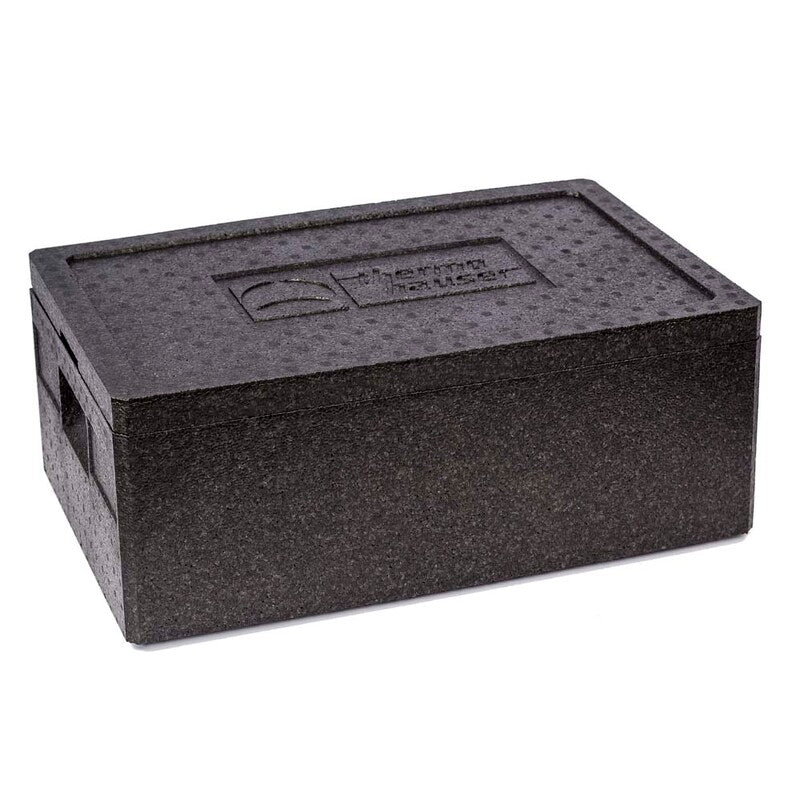 Termo skumkasse, 1/1GN, Rektangulær, 600x400x330mm, Expanded polypropylene (EPP), sort, 1 stk
