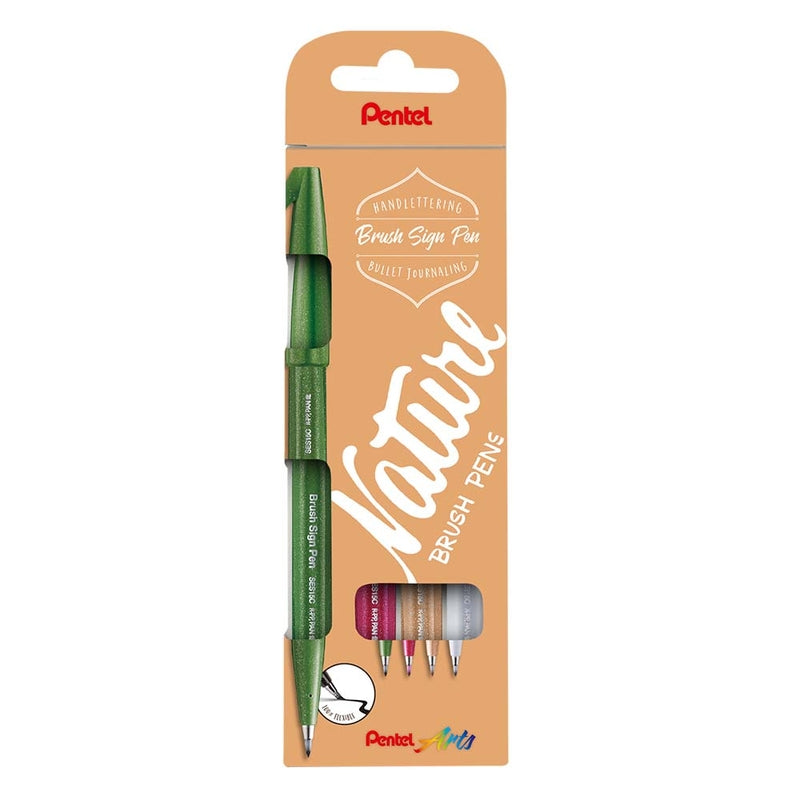 Fineliner, Pentel, SES15N-4, pakke a 4 stk