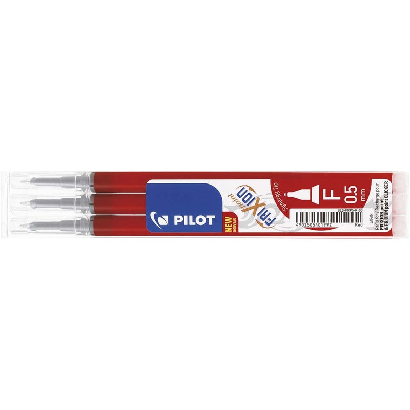 Refill, Pilot Frixion, POINT, 0,5MM, rød, 12 Units