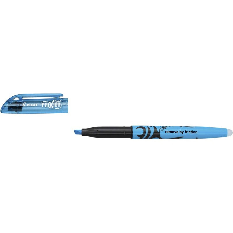 Tekstmarker, Pilot Frixion, 3,3MM, Skrå spids, blå, 12 Units